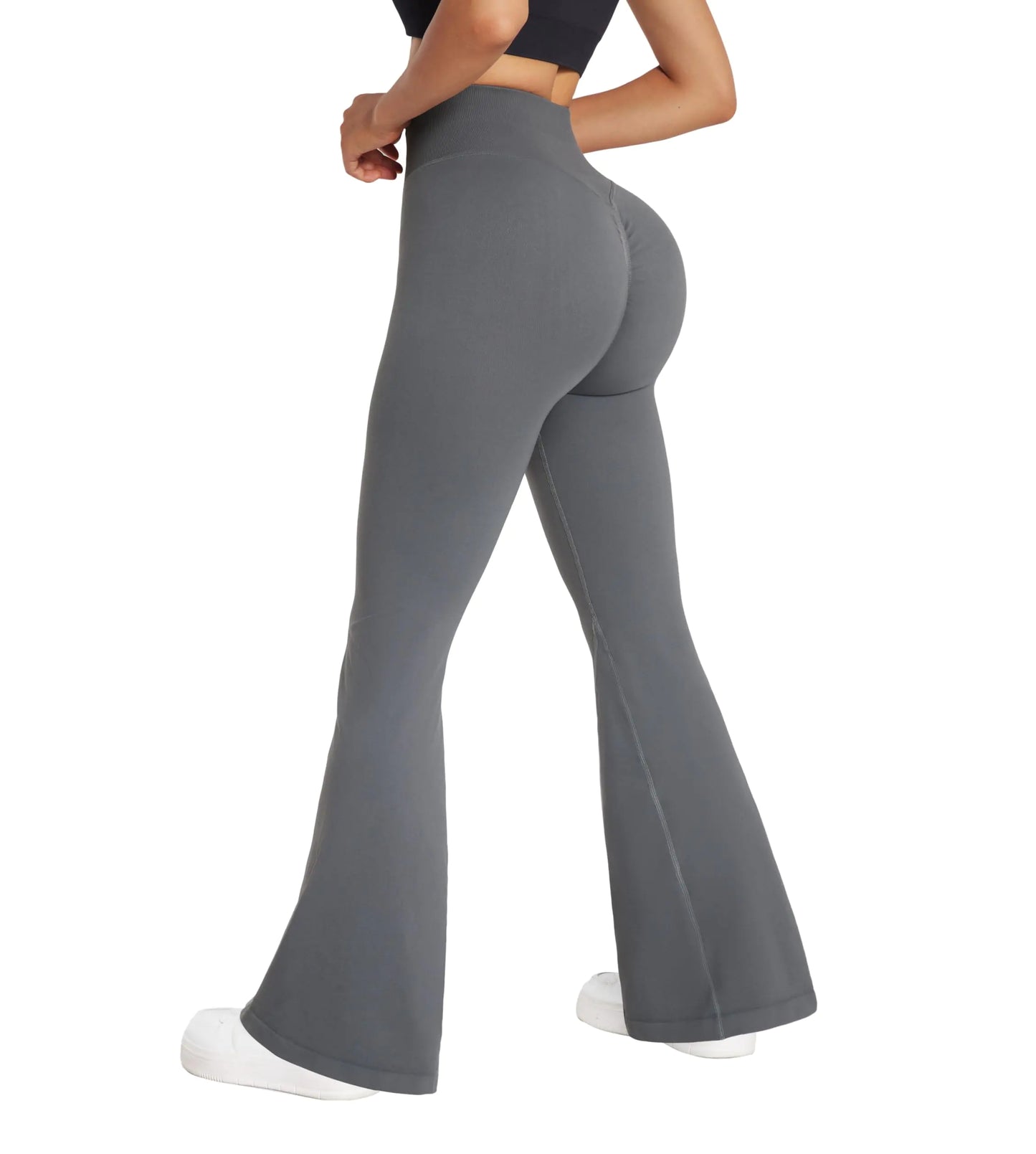 Seamless Scrunch Butt Lifting Flare Leggings for Women
